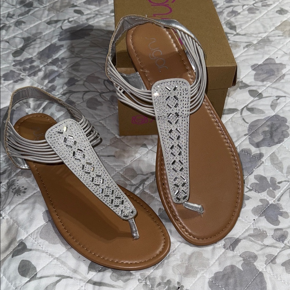 Silver Women's Sugar Sandals XL